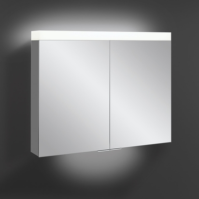 Crosswater Image Illuminated Mirror Cabinet with Shaver Socket & Colour Change LED's - 900 x 700mm