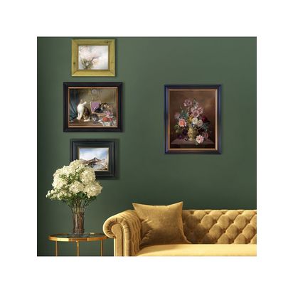 Brookpace Lascelles 'Still Life Of Flowers In Vase' Framed Canvas, 61 x 51cm, Multi Multi | H61 x W51 x D5cm