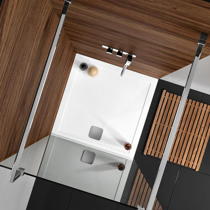 Harbour 28mm Luxury Stone Square Shower Tray - 800 x 800