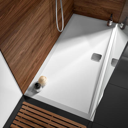 Harbour 28mm Luxury Stone Rectangular Shower Tray - 1400x800