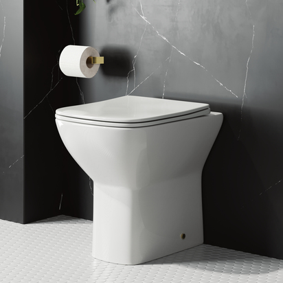 Harbour Alchemy Rimless Back To Wall Comfort Height Toilet & Slimline Soft Close Seat