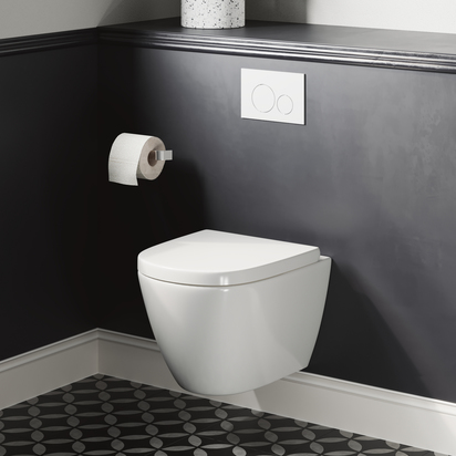 Harbour Clarity Rimless Wall Hung Toilet & Wrap Over Soft Close Seat