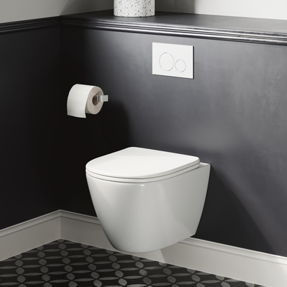 Harbour Clarity Rimless Wall Hung Toilet & Slimline Soft Close Seat