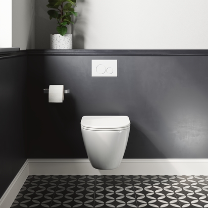Harbour Clarity Rimless Wall Hung Toilet & Slimline Soft Close Seat