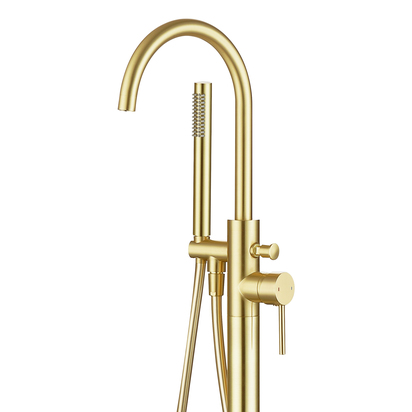 Harbour Clarity Floorstanding Bath Shower Mixer - Brushed Brass
