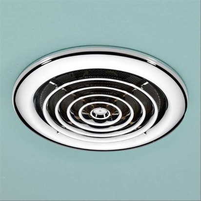 hib. Turbo Non-Illuminated Inline Bathroom Ventilation System - Chrome