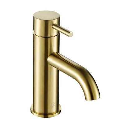 VOS Single Lever Basin Mixer - Brushed Brass