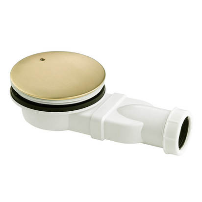 VOS Slim Shower Waste - Brushed Brass