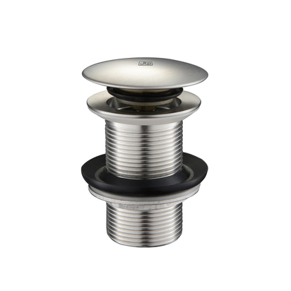 Inox Brushed Stainless Steel Unslotted Basin Clicker Waste