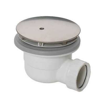 Crosswater High Flow Shower Waste - Brushed Stainless Steel