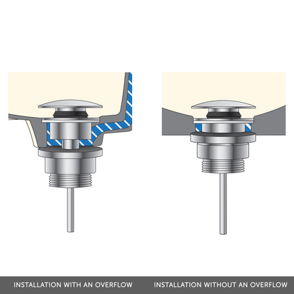 Drench Universal Basin Waste - Chrome