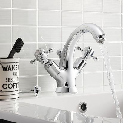 Crosswater Belgravia Crosshead Highneck Basin Mixer Tap
