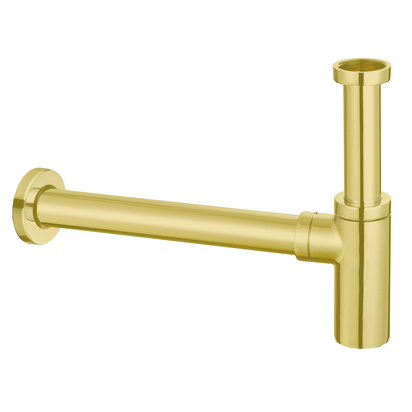 Drench Round Bottle Trap - Brushed Brass