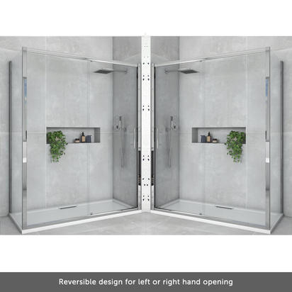 Harbour i8 Easy Clean 8mm Sliding 1200mm Shower Door & 700mm Side Panel
