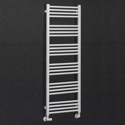 Crosswater MPRO Matt White Heated Towel Rail - 1380 x 480mm