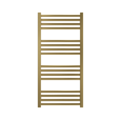Crosswater MPRO Heated Towel Rail 900 x 430mm - Brushed Brass