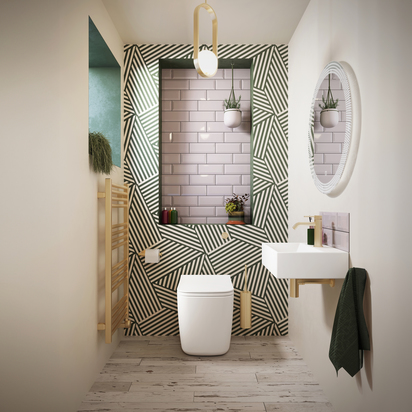 Crosswater Tranquil Pendant Light - Brushed Brass