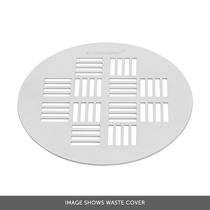 Crosswater Creo 25mm Dolomite Stone Resin Rectangular Shower Tray with Central Waste Position - 900 x 1200mm