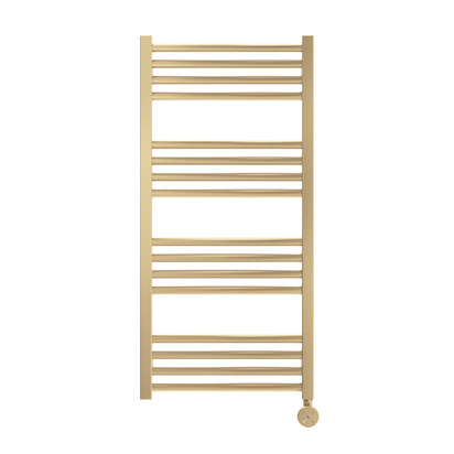 Crosswater MPRO Electric Heated Towel Rail 968 x 430mm - Brushed Brass