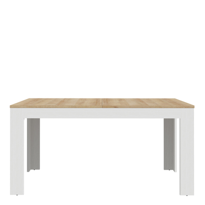 Ashford Extending Dining Table 160-207cm in Riviera Oak/White