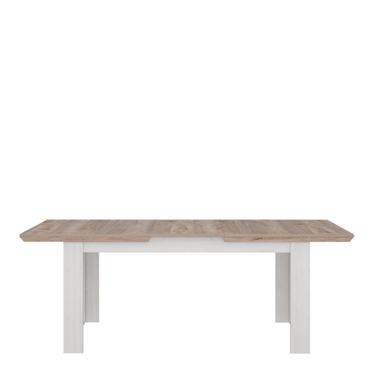 Hampton Extending Dining Table 160-207cm in Oak Nelson/Snowy Oak