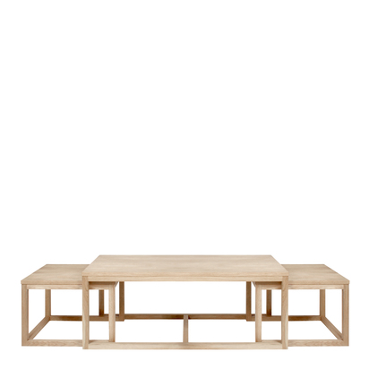 Ainsley Coffee Table in Oak Set of 3