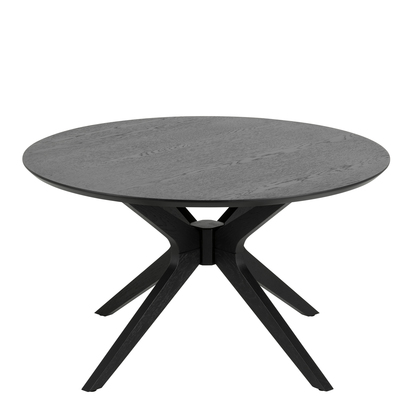Linden Round Coffee Tablein Black 80x45cm