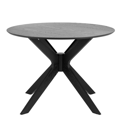 Linden Round Coffee Tablein Black 105x75cm