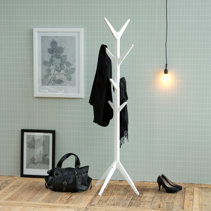 Cove 2 Coat Hanger in White