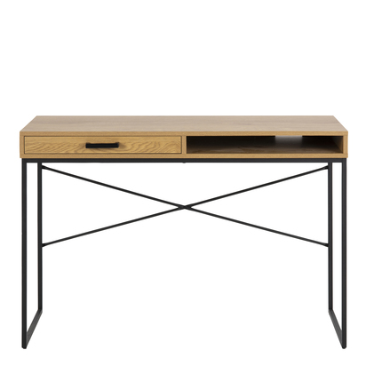 Rowan Office Desk with 1 Drawer in Oak