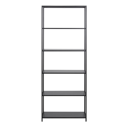 Henley 3 Tall Bookcase with 5 Shelves in Matt Black