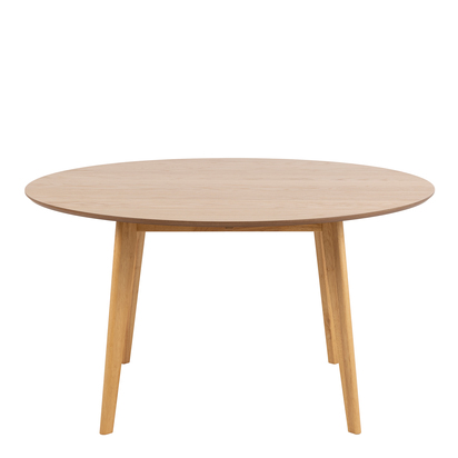 Harper 3 Round Dining Table in Oak 140cm