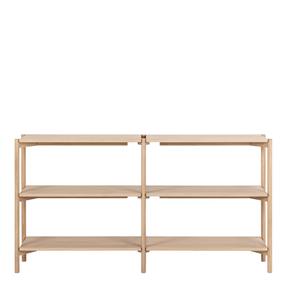 Cavendish Bookcase with 4 Shelves in White Oak Veneer