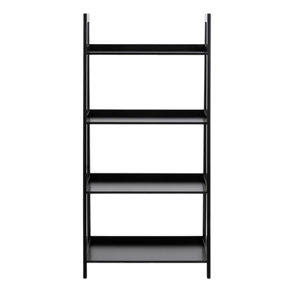 Eli Bookcase with 4 Shelves in Black