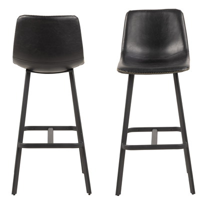 Holm 3 Bar Chair in Black Set of 2