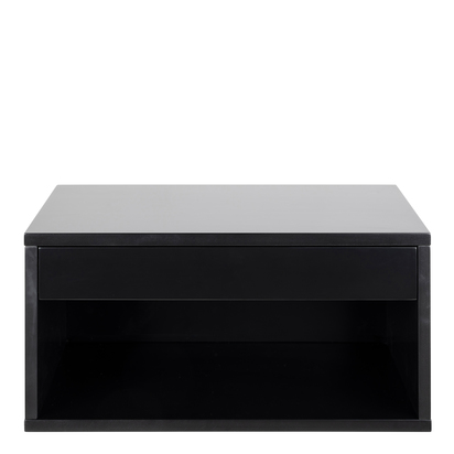 Tate 2 Square Bedside Table with 1 Drawer in Black