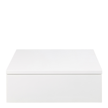 Eldon 2 Square Bedside Table with 1 Drawer in White