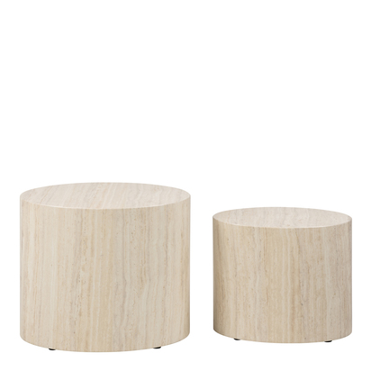 Finley 4 Oval Coffee Table Set in Light Oak