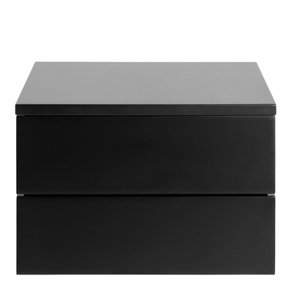 Eldon 2 Bedside Table with 2 Drawers in Black