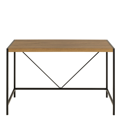 Arden 4 Office Desk in Black and Oak