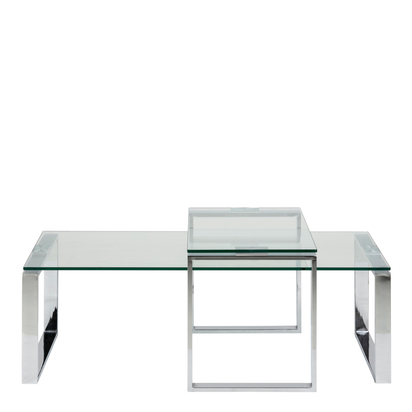 Alton 2 Coffee Table Set with Glass Top