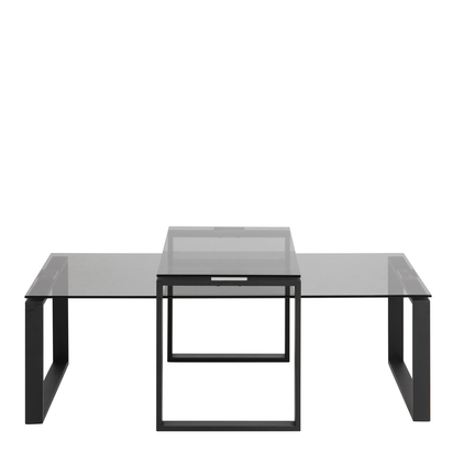 Alton 2 Coffee Table Set with Smoked Glass Top