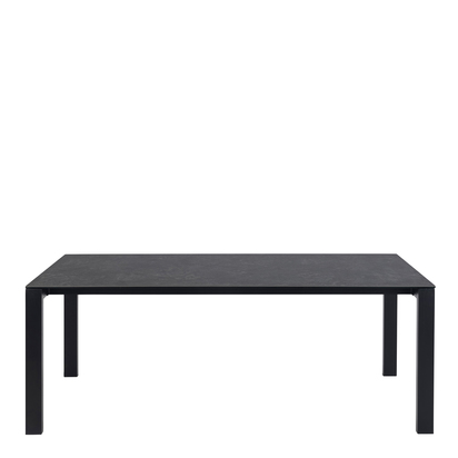 Knightsbridge Matt Black Ceramic Dining Table