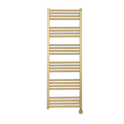 Crosswater MPRO Electric Brushed Brass Heated Towel Rail - 1380 x 480mm