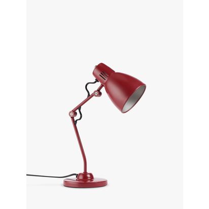 John Lewis Tony Desk Lamp Red | H38 x W13.5 x D24cm