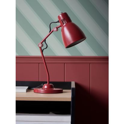 John Lewis Tony Desk Lamp Red | H38 x W13.5 x D24cm