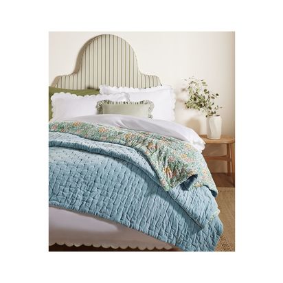 John Lewis Alva Reversible Quilted Bedspread, Multi Multi