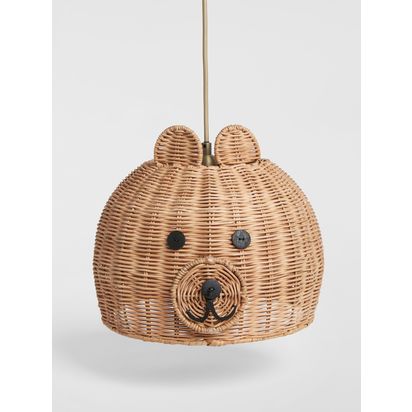 John Lewis Bear Rattan Ceiling Shade Natural | H42.50cm * W31.00cm * D31.00cm
