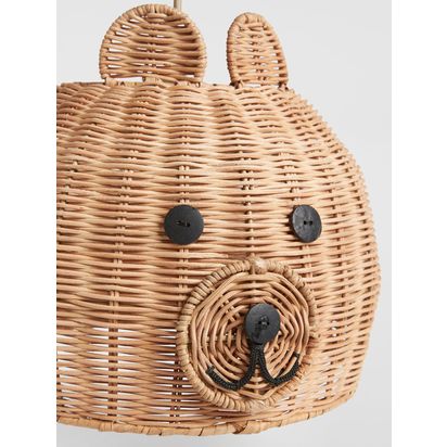 John Lewis Bear Rattan Ceiling Shade Natural | H42.50cm * W31.00cm * D31.00cm