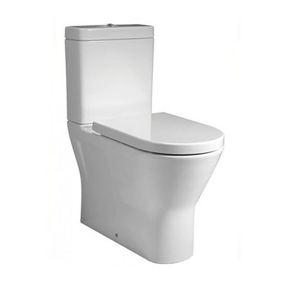RAK Resort Mini Rimless Fully Back to Wall Toilet & Wrap Over Soft Close Seat